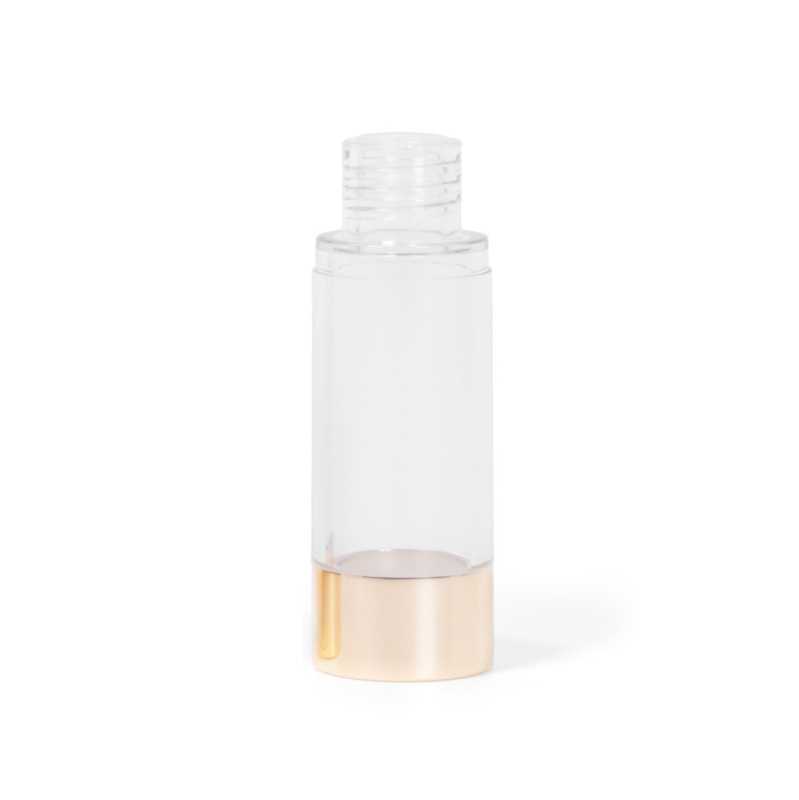 Flacon Airless transparent, fond doré, 15 ml