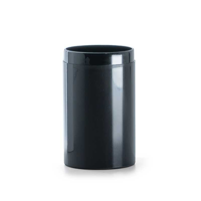 Flacon airless, plastique, noir, 30 ml