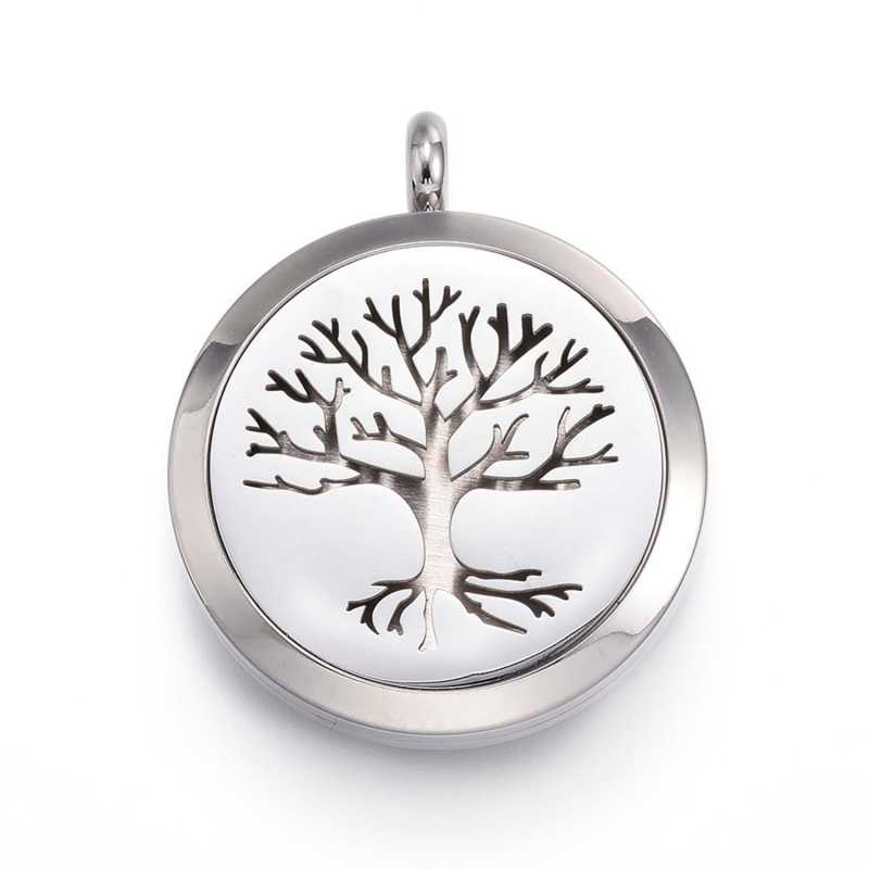 Pendentif diffuseur, acier chirurgical, arbre