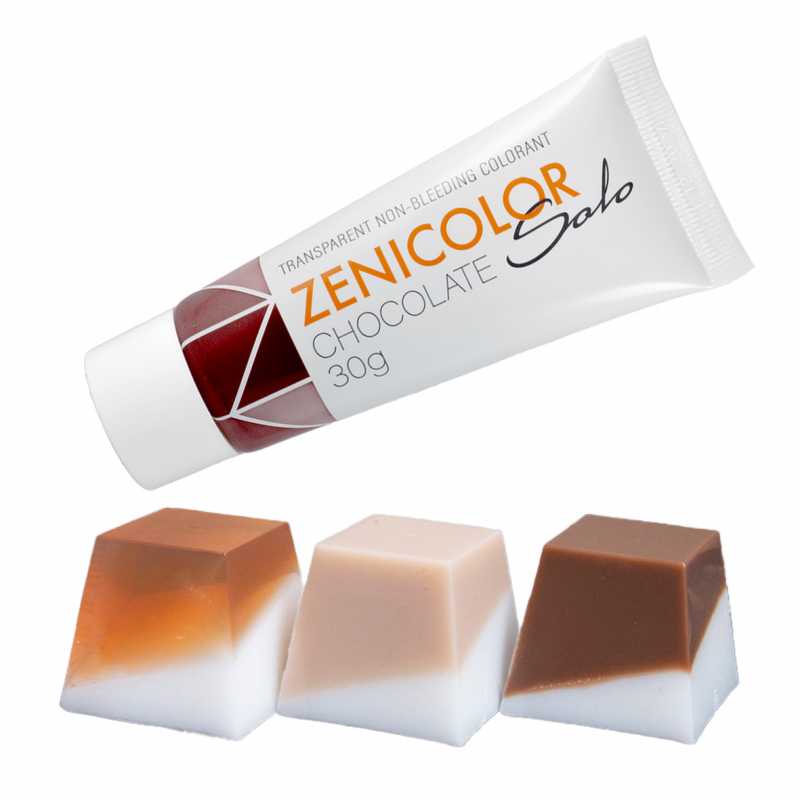 ZENICOLOR SOLO, colorant à faire fondre et à verser, 30 g Chocolat