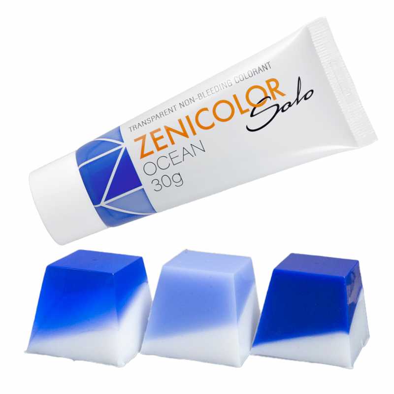 ZENICOLOR SOLO, colorant à faire fondre et à verser, 30 g Océan