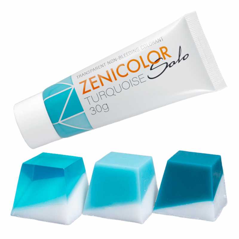ZENICOLOR SOLO, colorant à fondre et à verser, 30 g Turquoise