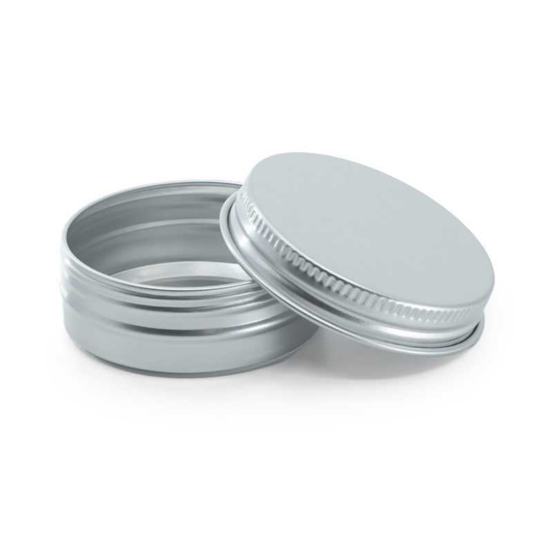 Pot en aluminium argenté, 47 mm, 30 ml