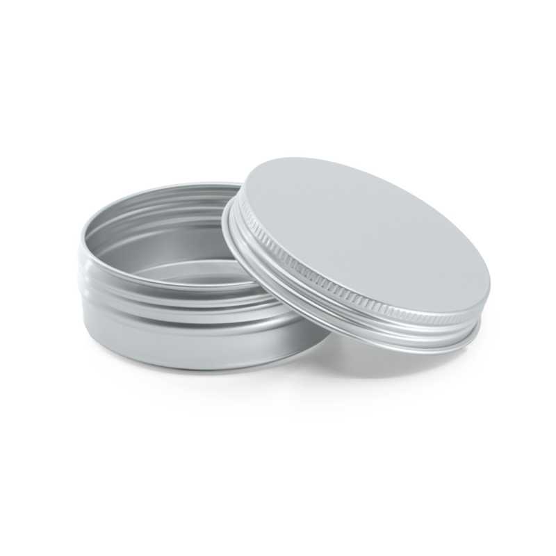 Pot en aluminium argenté, 68 mm, 60 ml