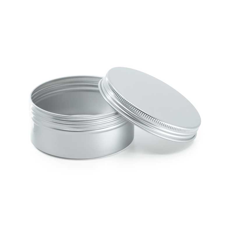 Pot en aluminium argenté, 82 mm, 150 ml