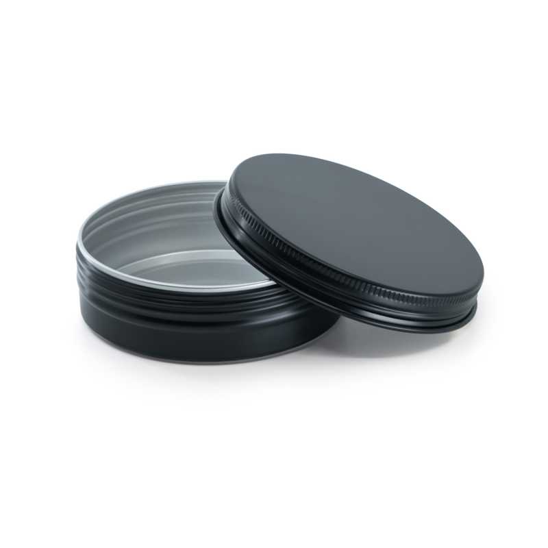 Pot en aluminium noir, 82 mm, 100 ml