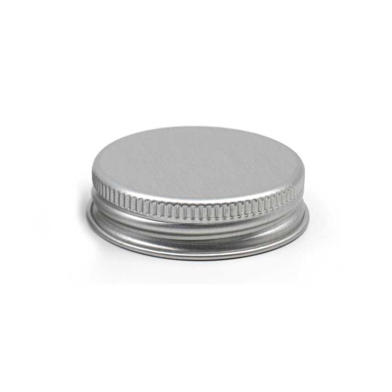Couvercle en aluminium argenté, 56 mm