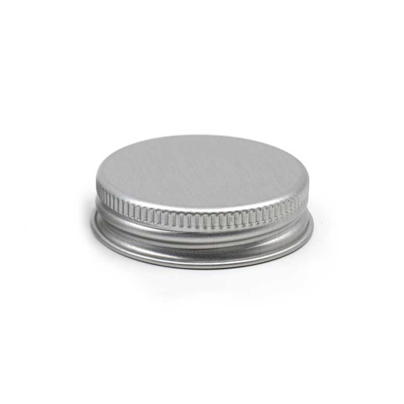 Couvercle en aluminium argenté, 53 mm