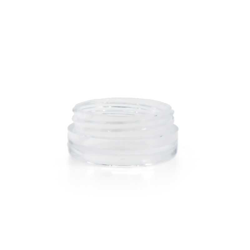 Base de pot cosmétique en plastique transparent, 3 ml