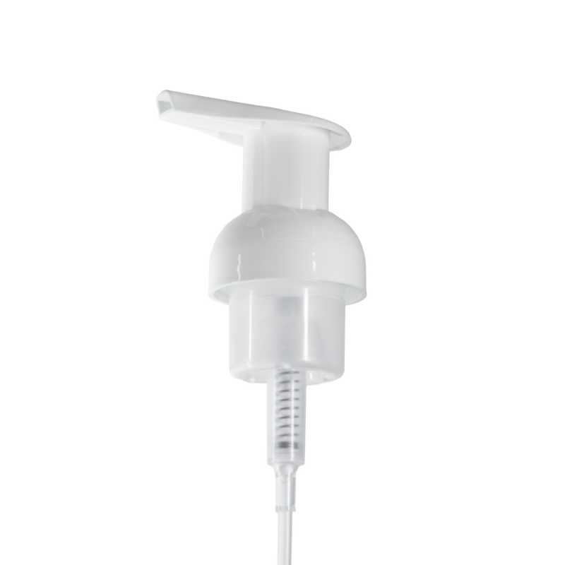 Pompe moussante en plastique blanche 40/410