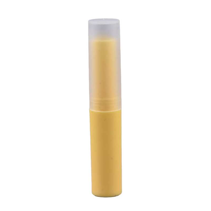 Contenant pour baume à lèvres, jaune, 4 ml