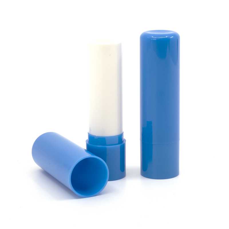 Tube de baume à lèvres Twist Up, bouchon Total Cover, bleu