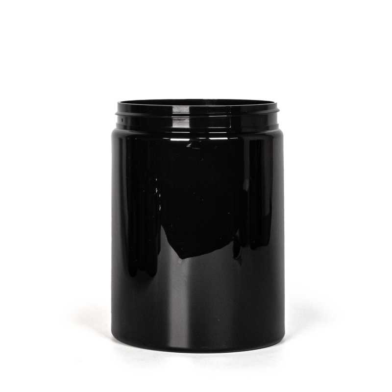 Bocal en plastique noir, 1 l