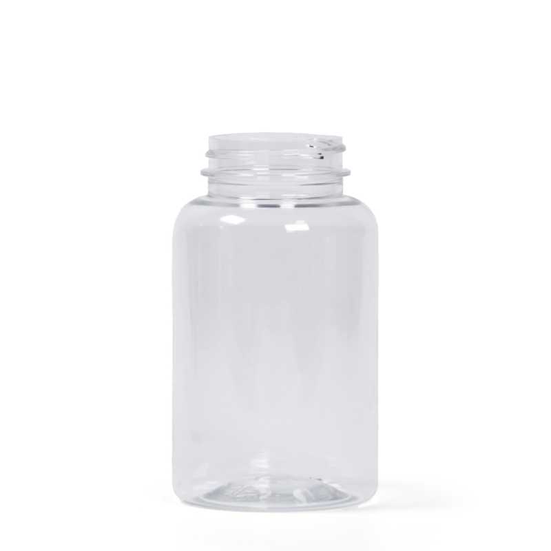 Pilulier en plastique transparent, 250 ml