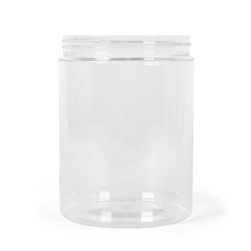 Pot en plastique transparent, 1 l