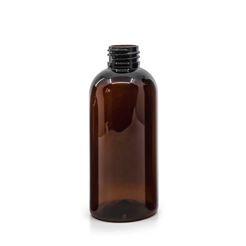 Bouteille en plastique ambrée, 24/410, 150 ml