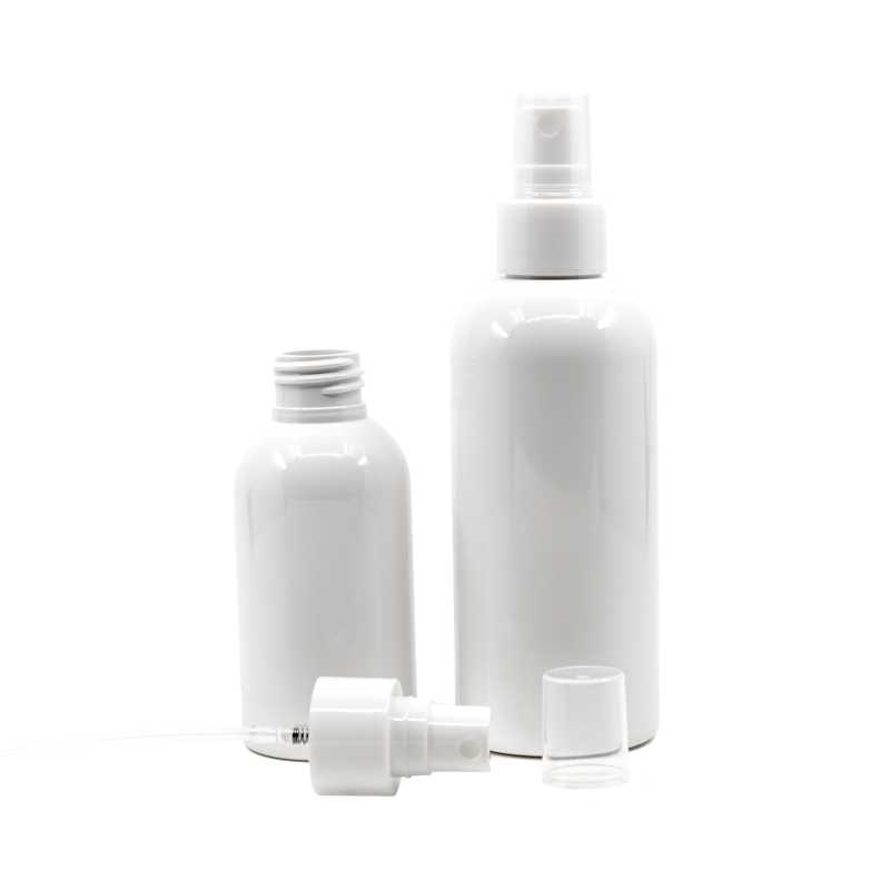 Flacon en plastique blanc, 24/410, spray fin blanc, 100 ml