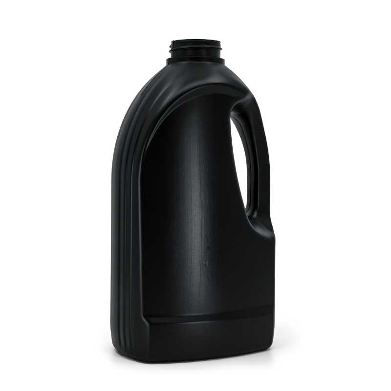 Bouteille de détergent en plastique noir, 1,5 l