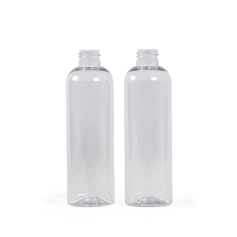 Bouteille en plastique transparent, 250 ml, 180 pièces