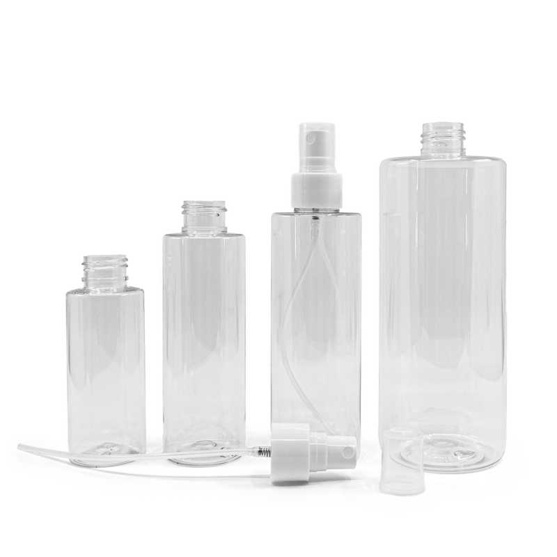 Bouteille en plastique transparent, spray fin blanc 500 ml