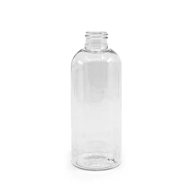 Bouteille arrondie en plastique transparent 24/410, 200 ml