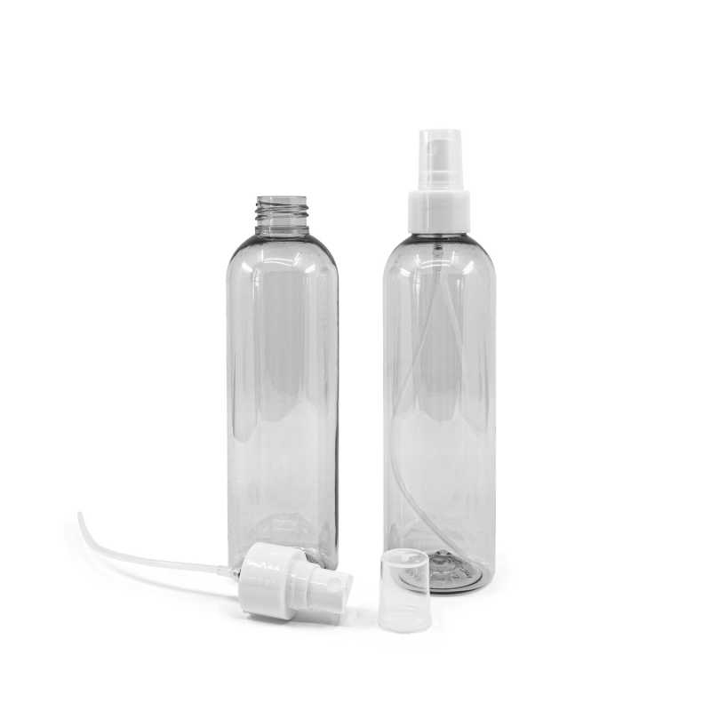 Bouteille en plastique recyclé, vaporisateur blanc à fines gouttes, 250 ml