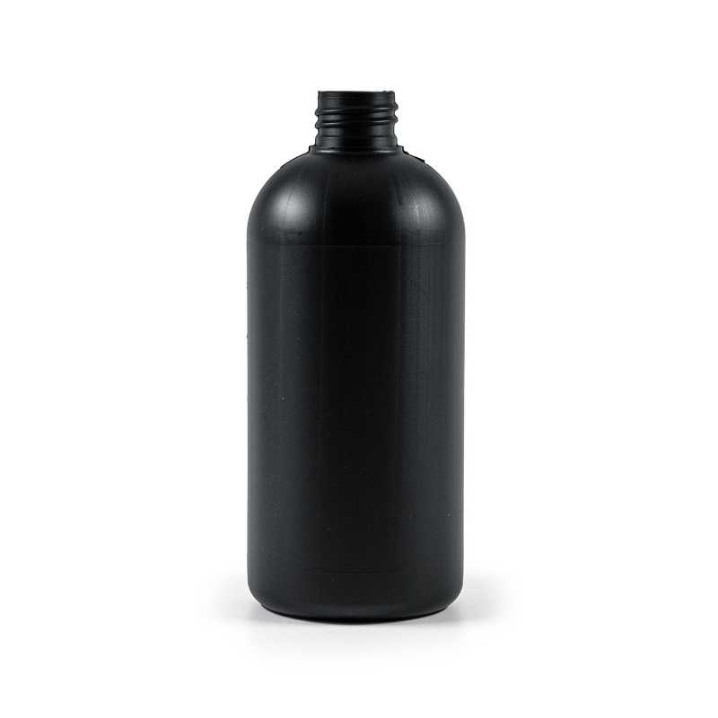 Flacon plastique PEHD 28/410, noir, 500 ml