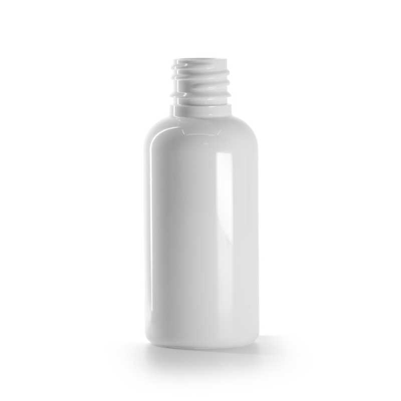Bouteille en plastique blanc, 50 ml