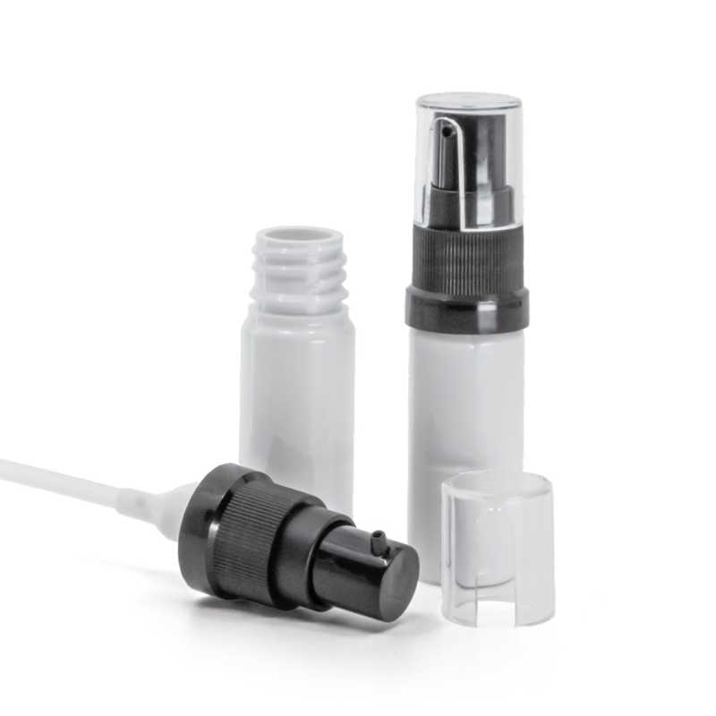 Flacon en plastique blanc, pompe à huile, 10 ml