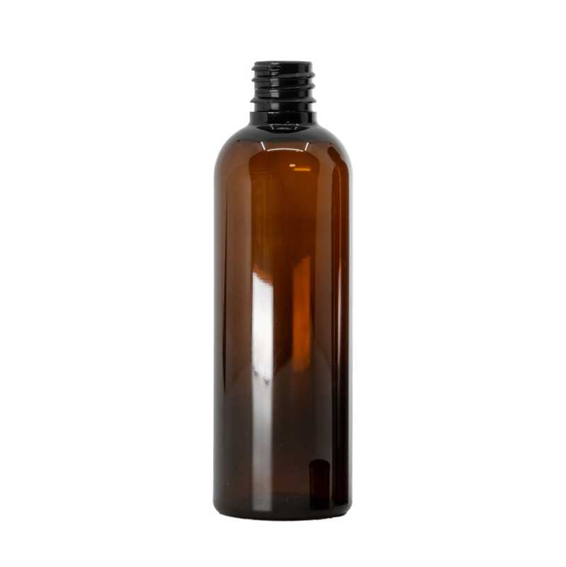 Bouteille en plastique ambrée, 100 ml, 400 pièces