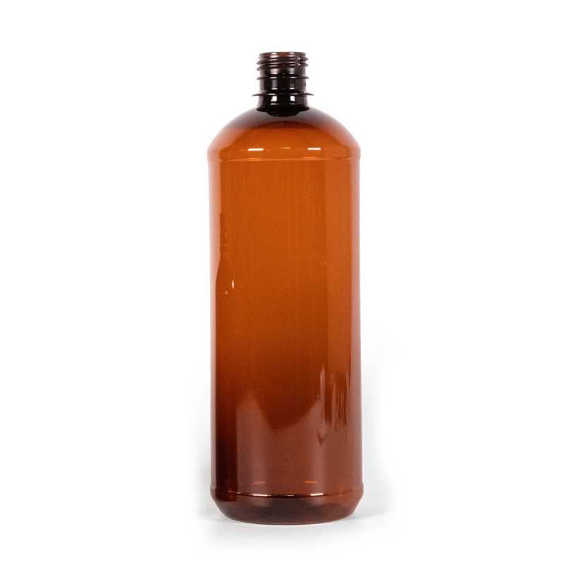 Bouteille en plastique marron, 1000 ml