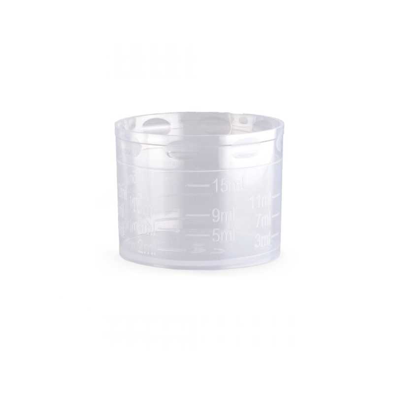 Gobelet en plastique 28/410 avec couvercle de sécurité, 2 - 15 ml