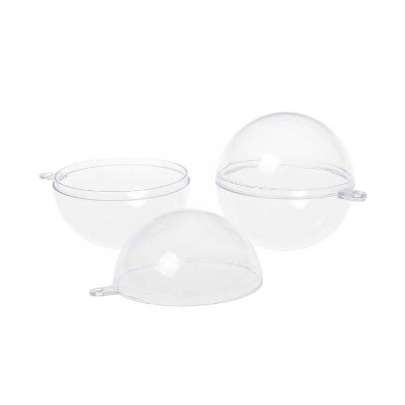 Moule à bombe de bain rond en plastique, environ 5 cm