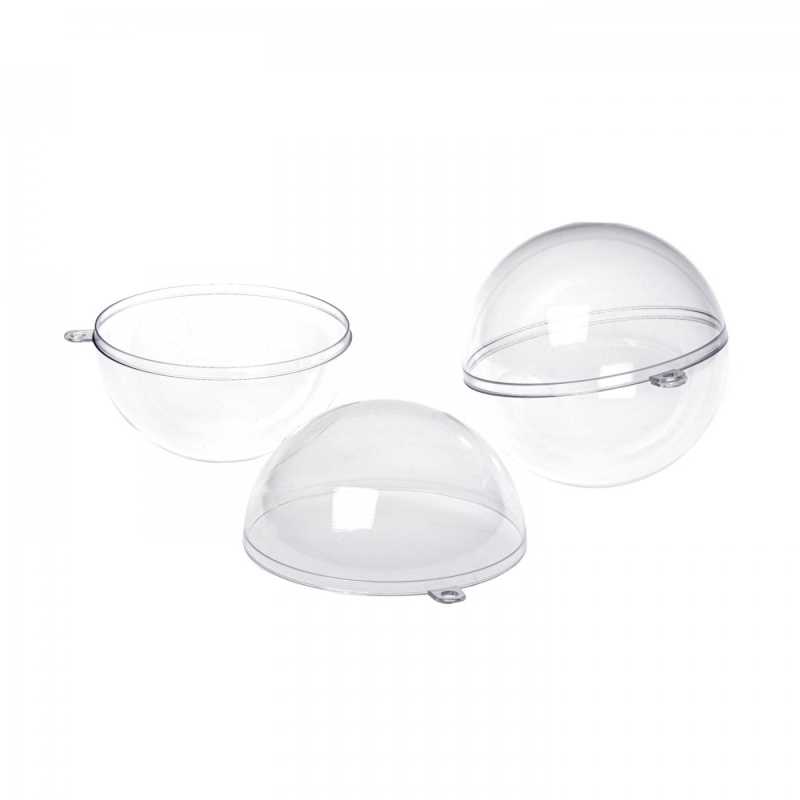 Moule à bombe de bain rond en plastique, environ 8 cm