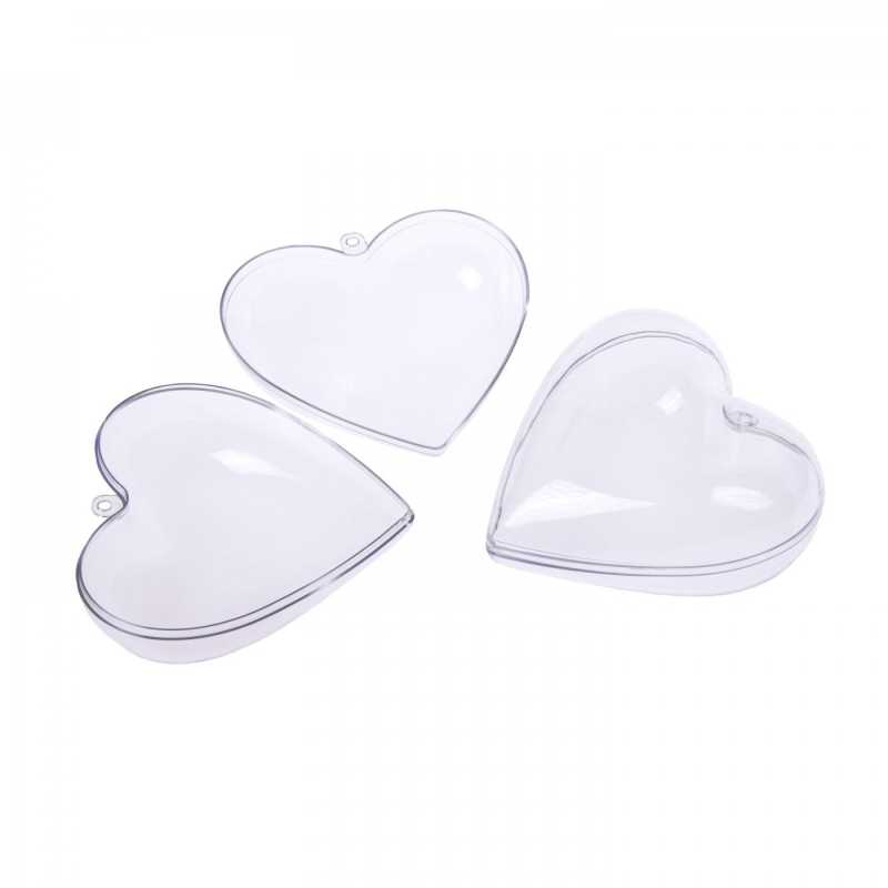 Coeur en plastique, moule pour bombes de bain, environ 8 cm