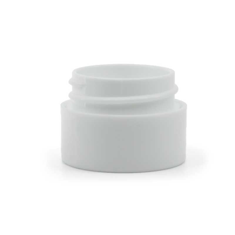 Pot en plastique blanc à double paroi 5 ml