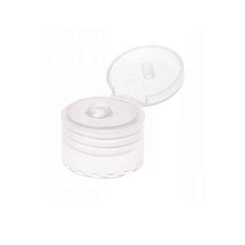 Couvercle à rabat en plastique transparent, 24/410