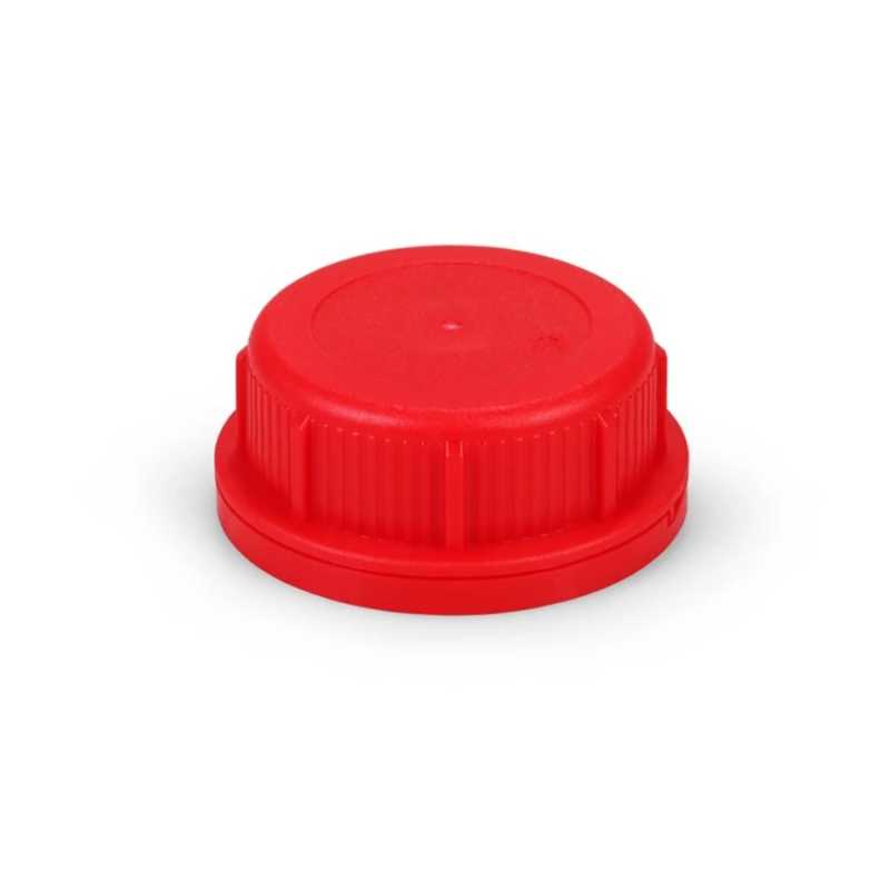 Bouchon plastique rouge pour bidon Jarry 20 l, 53 mm