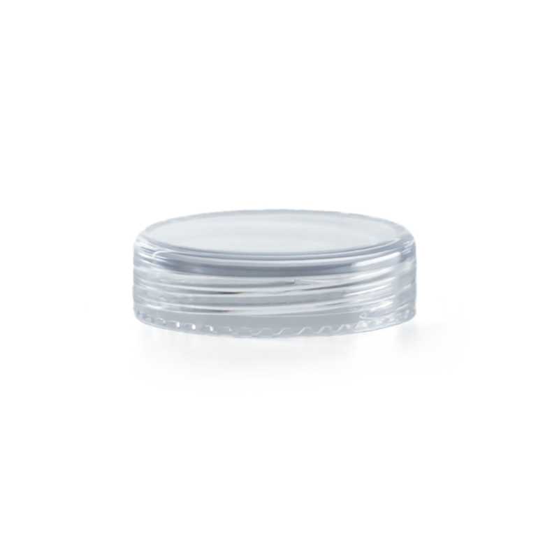Couvercle en plastique transparent pour pot de 5 ml