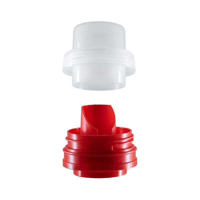 Bouchon verseur en plastique rouge pour bouteille d’assouplissant, 4,9 l