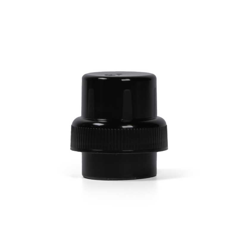 Bouchon en plastique noir pour flacon de détergent, type 2