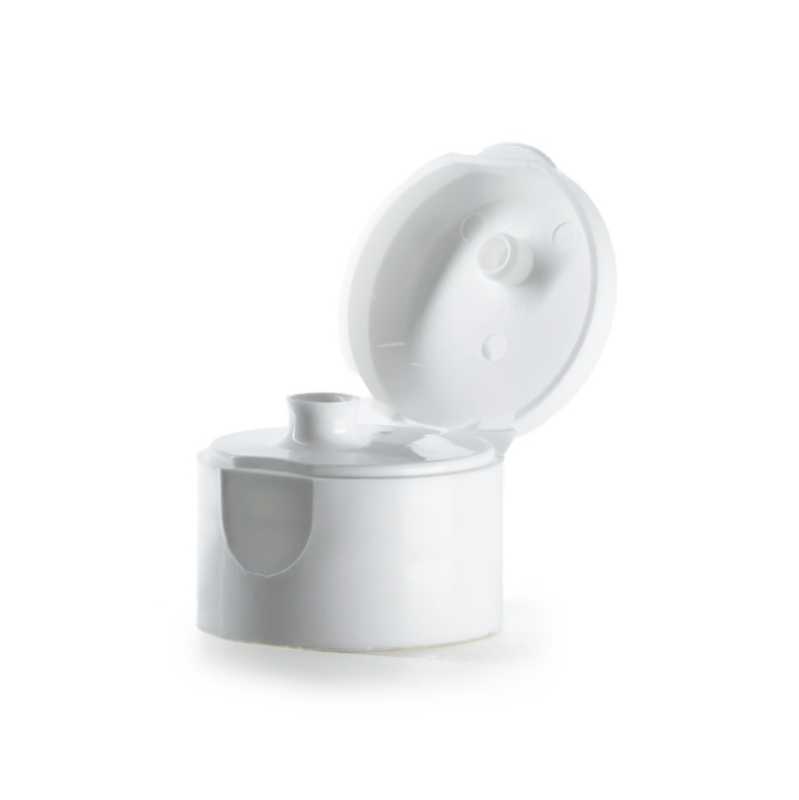 Couvercle à rabat en plastique transparent, 28/410