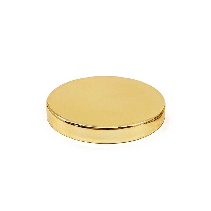 Couvercle en plastique doré brillant pour bocal de 70 mm