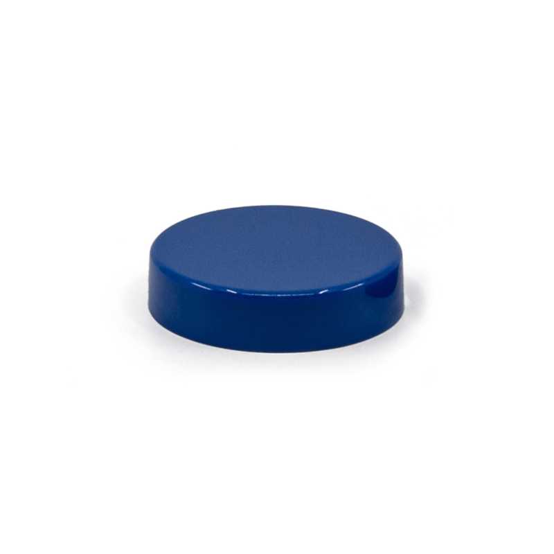 Couvercle en plastique bleu, 37mm