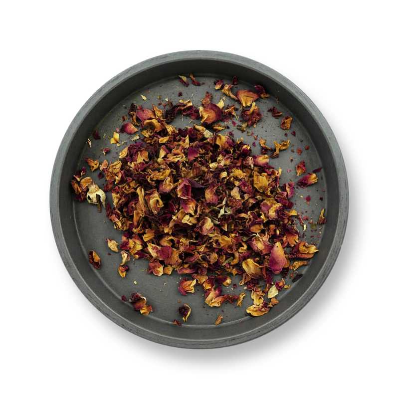 Pétales de rose, fleurs rouges séchées, 25 g
