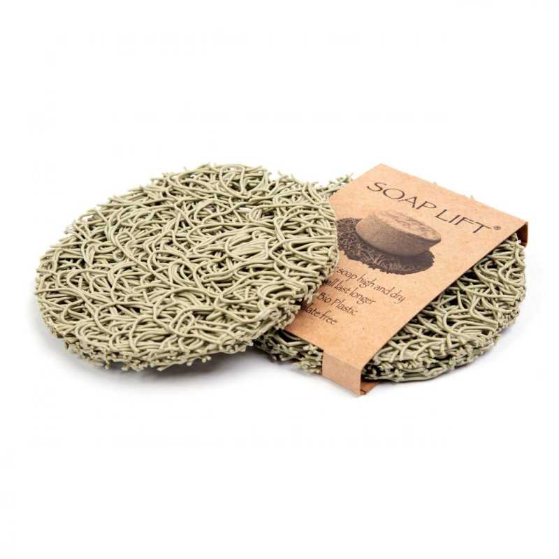 Lève-savon, rond, vert