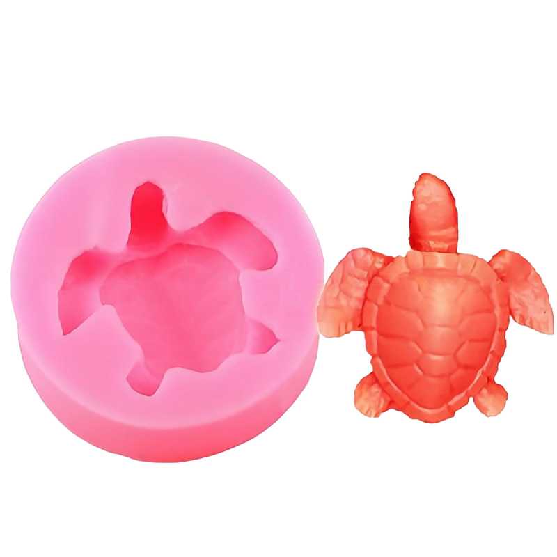 Moule à savon en silicone, tortue