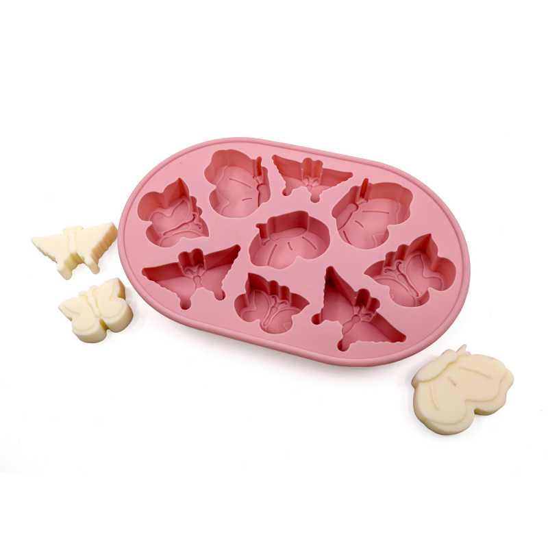 Moule à savon en silicone, 9 x papillons