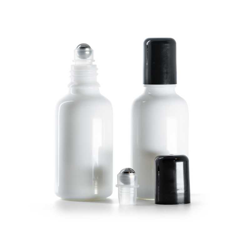 Flacon roll-on en verre blanc 30 ml