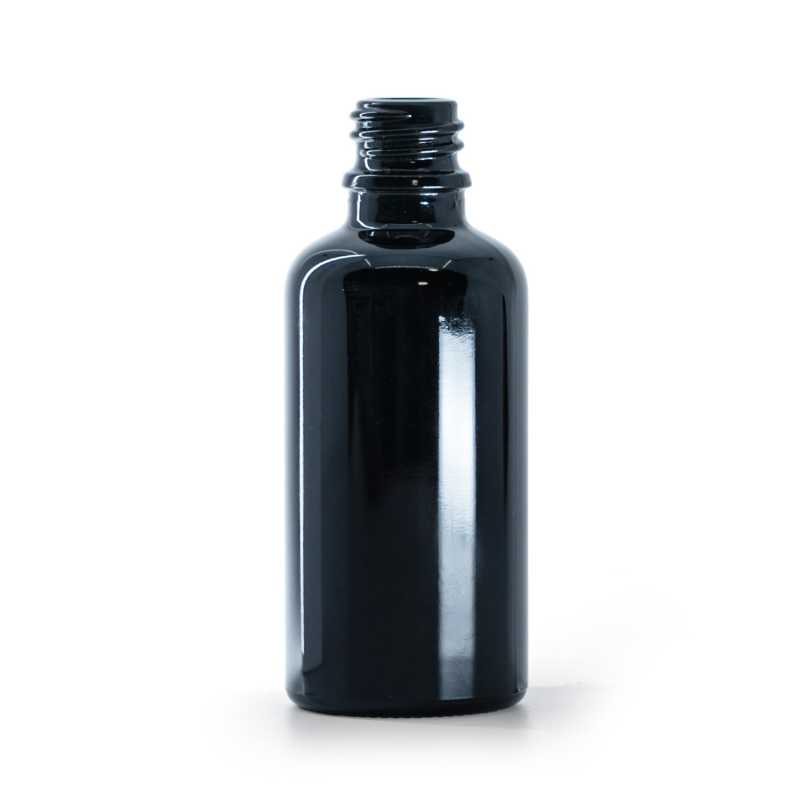 Bouteille en verre noir brillant, 50 ml, 88 ks